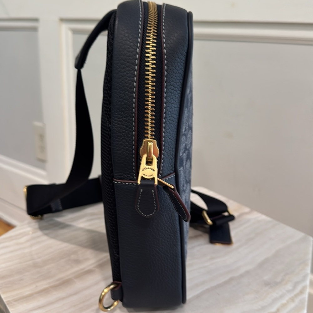 Coach Bag Denim Signature Crossbody Fanny Messenger - Picture 5 of 17